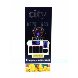 Картриджи City Hero Ананасовый Кокос (в упак. 4 шт.)